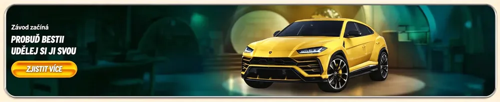 Vegasino "Uvolněte bestii" luxusní SUV propagační banner